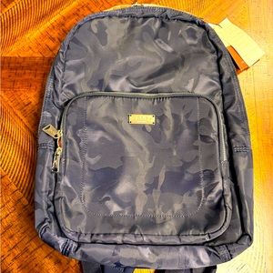 Velez nylon/leather backpack
